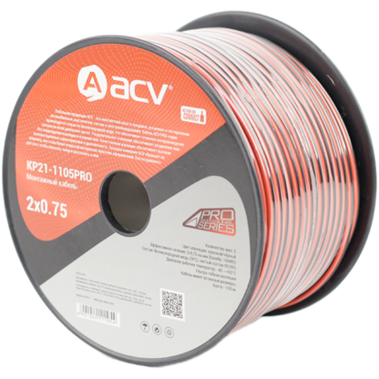 Монтажный кабель из чистой бескислородной меди (OFC) ACV KP21-1105PRO