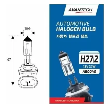 Лампа головного света Avantech H27/2 12V 27W (881 Series)