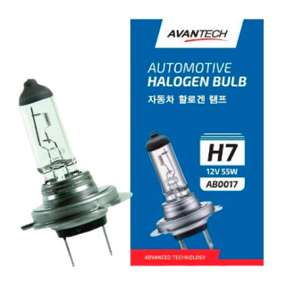 Лампа головного света Avantech H7 12V 55W