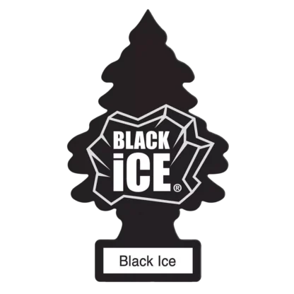 Ароматизатор ёлочка LITTLE TREES Черный лед (Black ice)