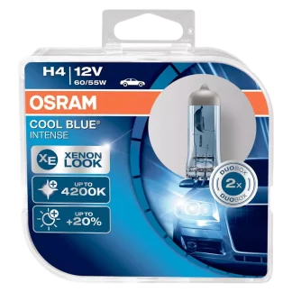 Комплект галогенных ламп OSRAM H4 COOL BLUE INTENSE