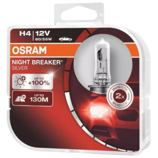 Комплект галогенных ламп OSRAM H7 NIGHT BREAKER SILVER