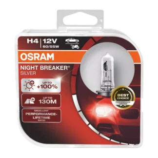 Комплект галогенных ламп OSRAM H4 NIGHT BREAKER SILVER