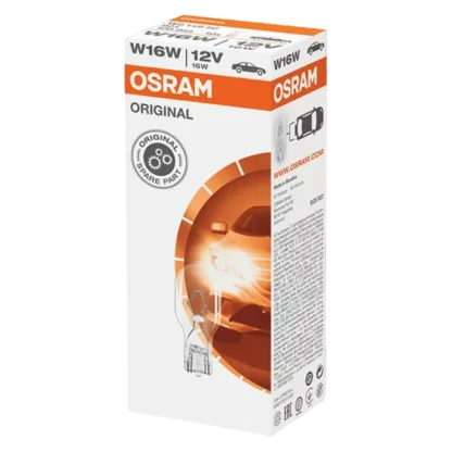 Лампа вспомогательного освещения OSRAM W16W 12V 16W