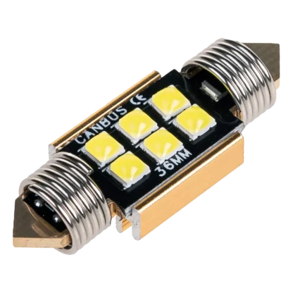 Лампочка светодиодная SKYWAY S08201478 T11 (C5W) 12V 6 SMD 1-конт 36мм Белая CAN BUS