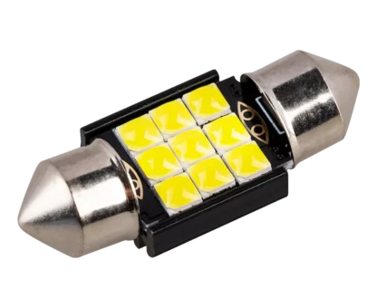 Лампочка светодиодная SKYWAY T11 (C5W) 12V 9 SMD 1-конт 31мм Белая