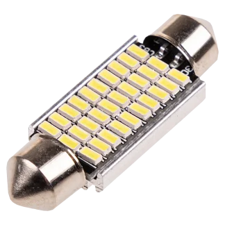 Лампочка светодиодная Skyway T11 (C5W) 12V 30 SMD 1-конт 39мм Белая CAN BUS