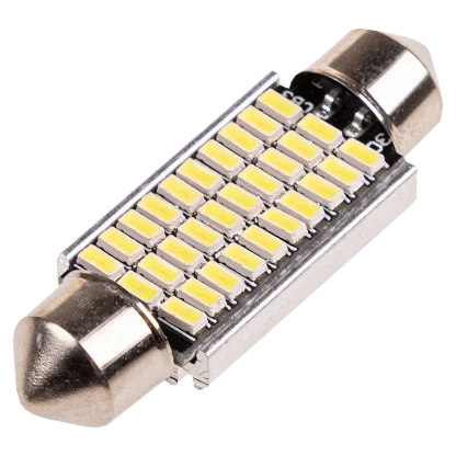 Лампочка светодиодная Skyway T11 (C5W) 12V 30 SMD 1-конт 39мм Белая CAN BUS