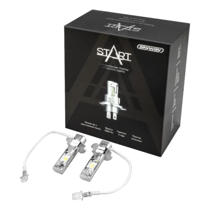 Комплект LED ламп головного света SKYWAY START H3 12V 40W 6000К