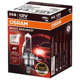 Автолампа галогенная OSRAM NIGHT BREAKER SILVER H4