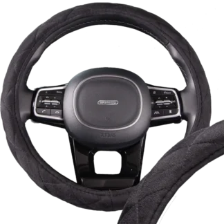 Оплетка на руль SKYWAY Hit-1 M черная замша