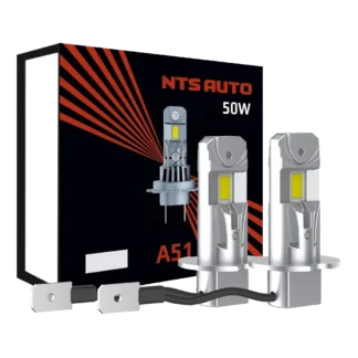 Комплект LED ламп головного света NTS H3 A53 6300K 28W 9-32V