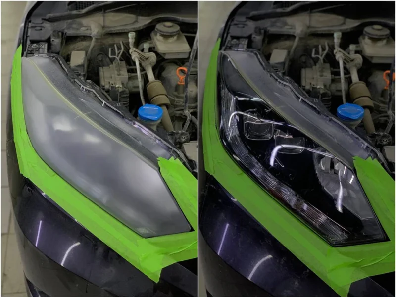 Детейлинг кузова и салона - Полировка фар