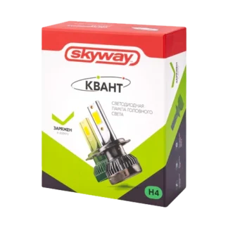 Светодиодная лампа SKYWAY КВАНТ mini H4 P43t 12V 13W 1500Лм 6000К Белая
