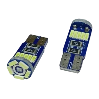 Светодиодные лампочки AVS T146 T10/белый/ (W2.1x9.5d) CANBUS 15SMD 4014 12V 1W